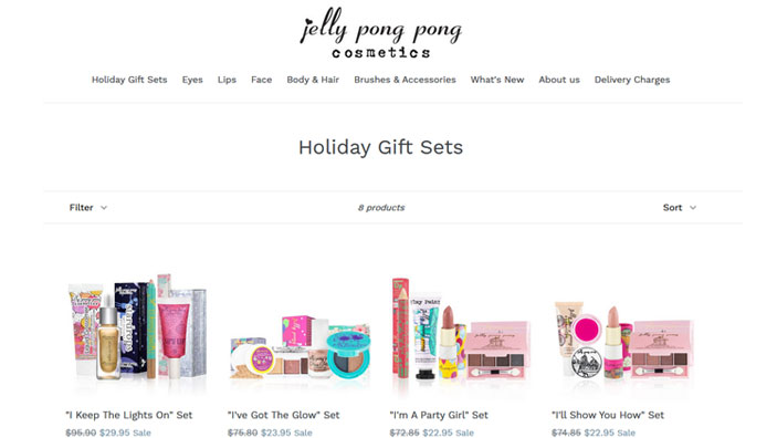 Website desktop layout