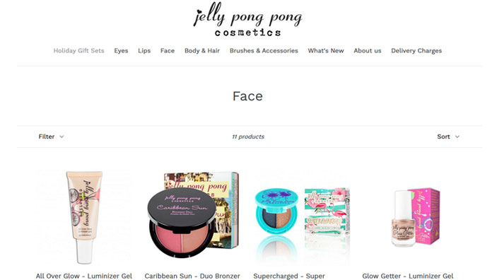 Website desktop layout