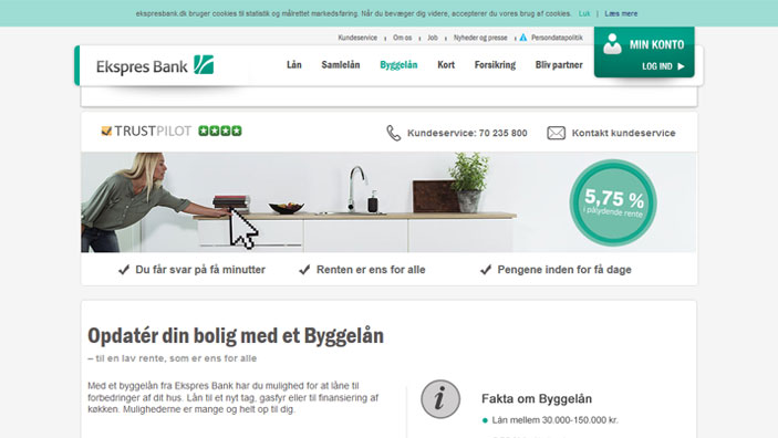 Website desktop layout