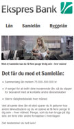 website Mobile layout