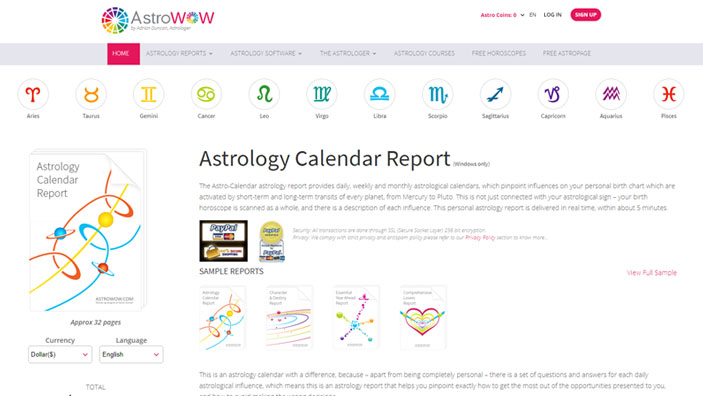 Website desktop layout