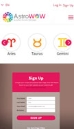 website Mobile layout