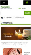 website Mobile layout
