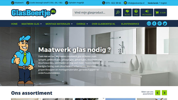 Website desktop layout