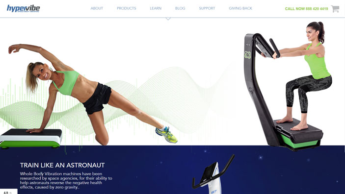 Website desktop layout