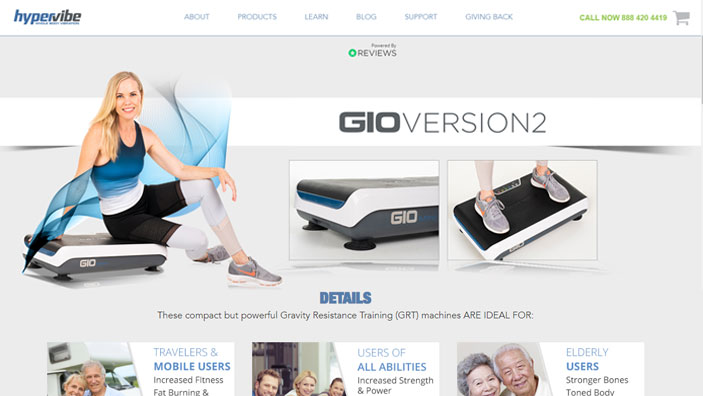 Website desktop layout