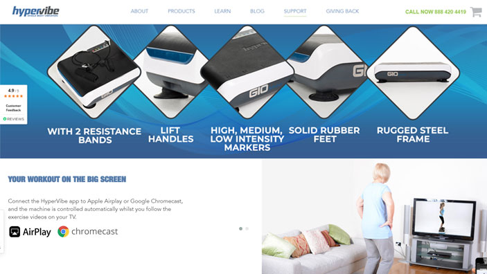 Website desktop layout