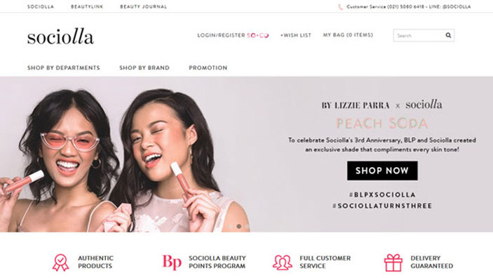 Website desktop layout