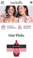 website Mobile layout
