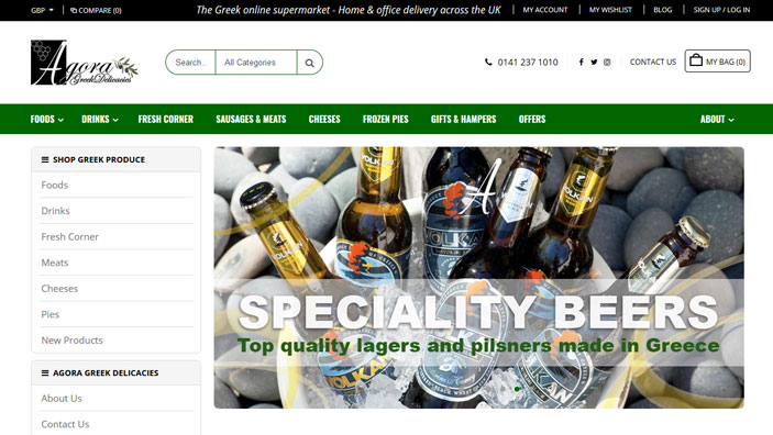 Website desktop layout