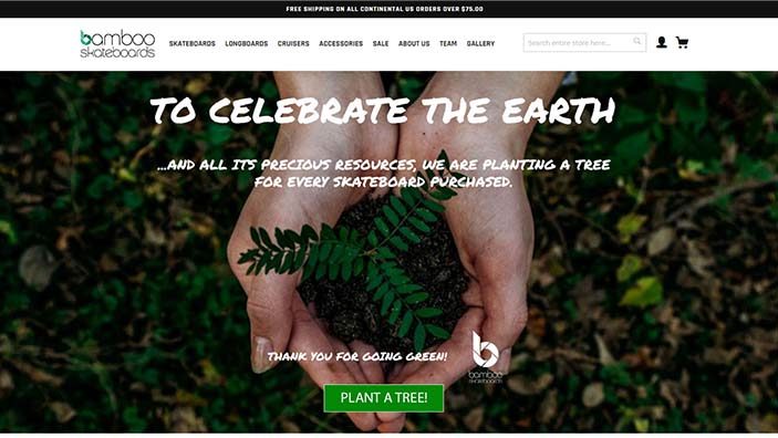 Website desktop layout