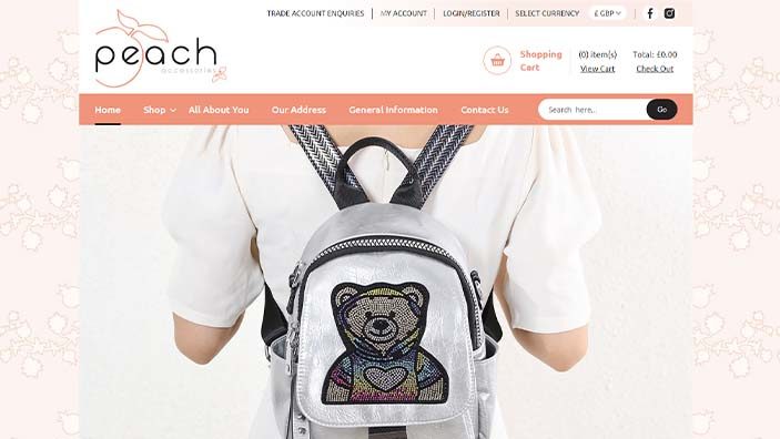 Website desktop layout