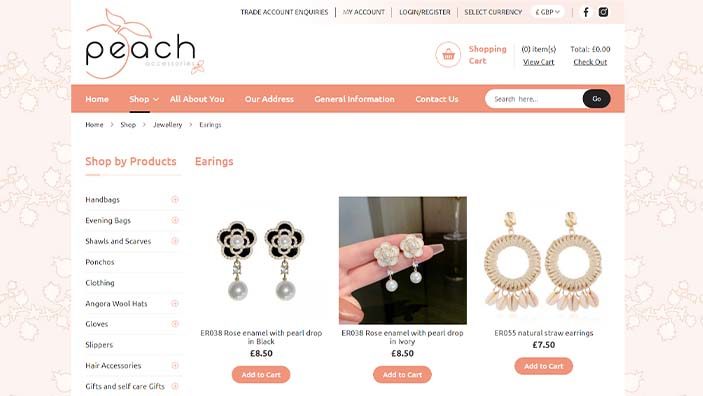 Website desktop layout