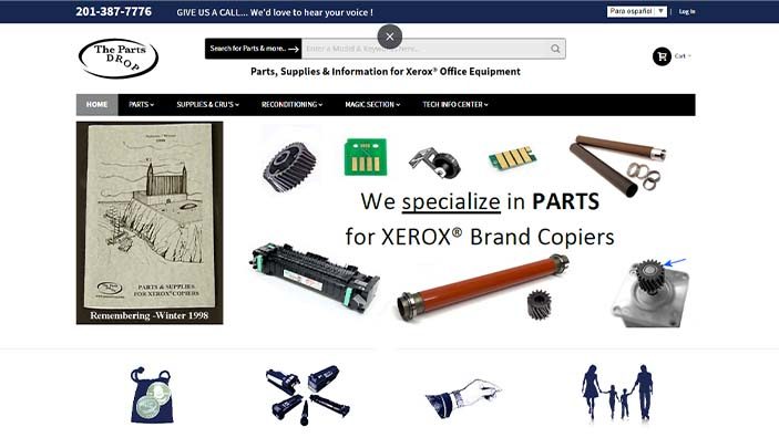Website desktop layout
