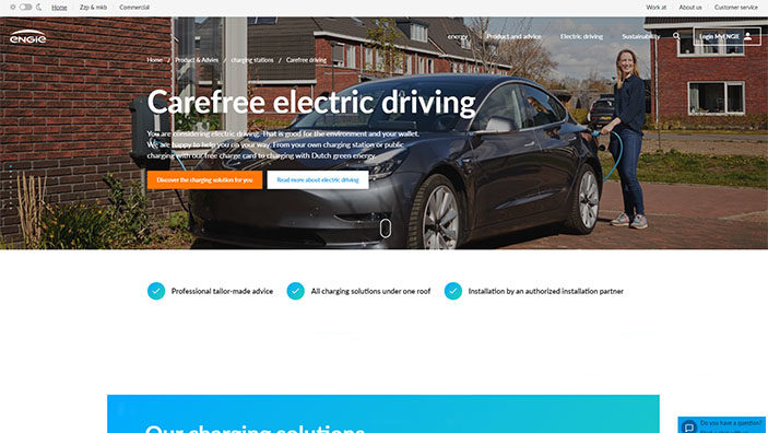 Website desktop layout
