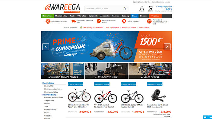 Website desktop layout