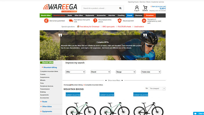 Website desktop layout