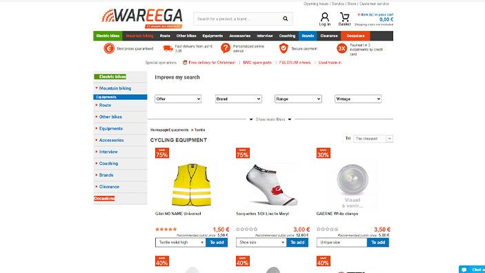 Website desktop layout