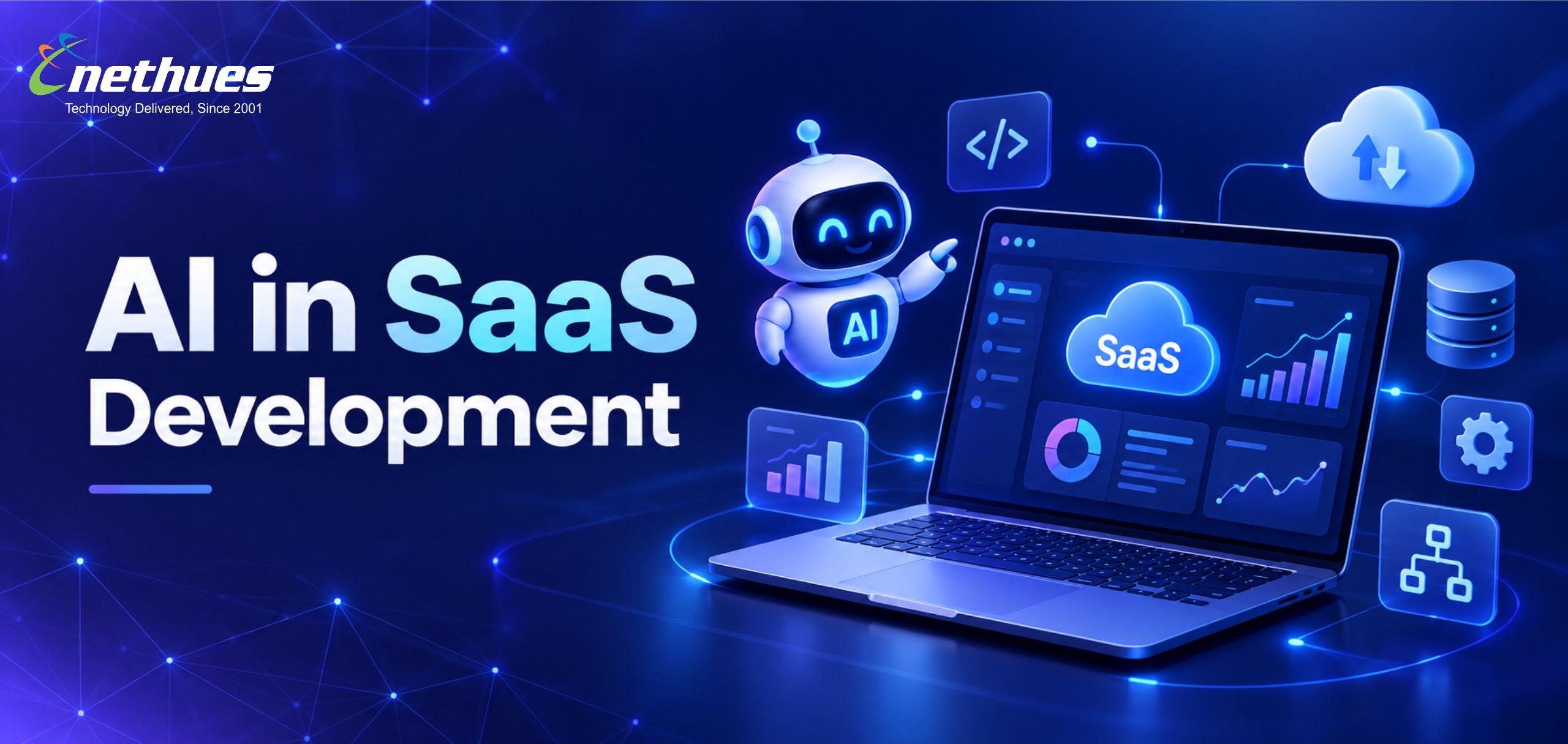 AI in SaaS Development: Benefits, Applications, and Implementation